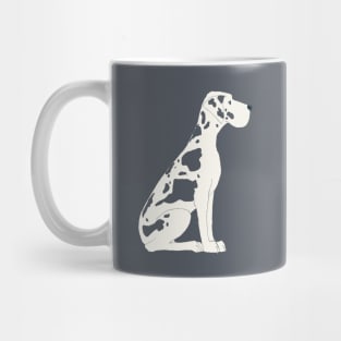 Black and White Great Dane Dog Mug